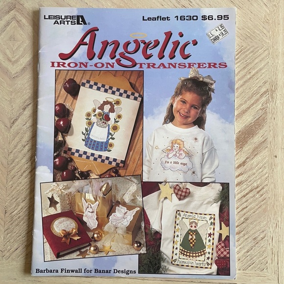 Leisure Arts Angelic Iron On Transfers Crafts Book - Picture 1 of 2
